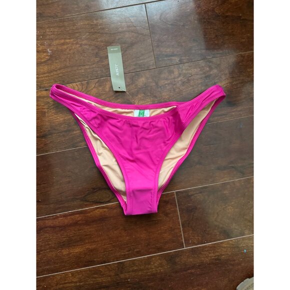 J.Crew Heritage 1989 High Leg Bikini Bottom Classic High Cut Hot Pink Fuchsia NE - Picture 5 of 5